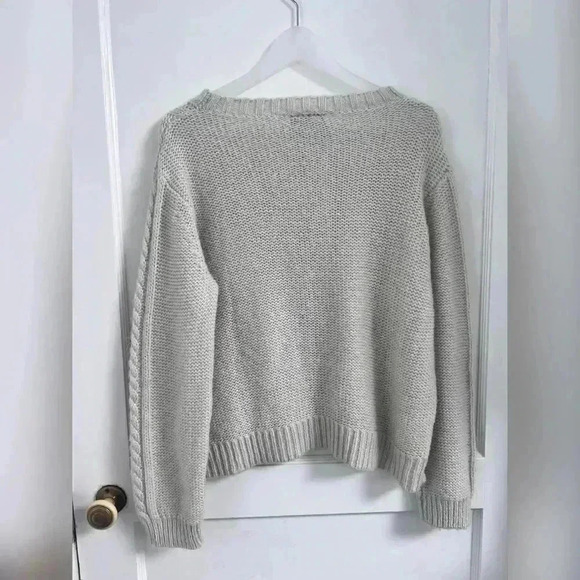 Wooden Ships AERIN CABLE CREW
LIGHTWEIGHT Mohair Wool Sweater - Picture 3 of 6